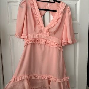 Pink Ruffled Dress